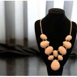 Big & Beautiful Cream Statement Bib Necklace